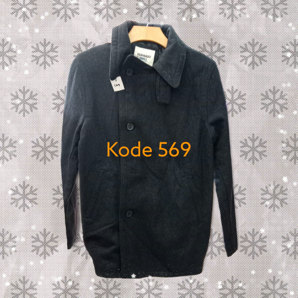 Jaket Wool Pria - kode 569 | Winter Jacket