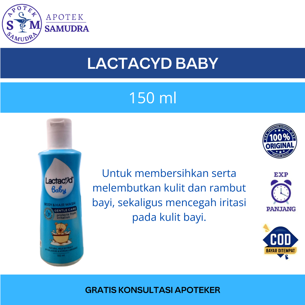 LACTACYD BABY 150 ML - sabun mandi bayi sabun cair bayi perawatan mandi perawatan bayi sabun cair sa