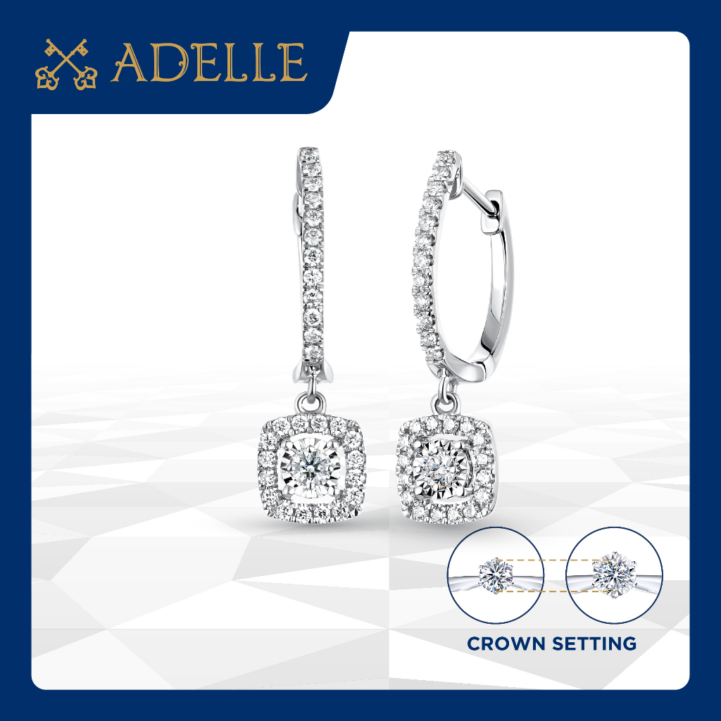 Adelle Jewellery - Etera Earrings - Anting Emas Berlian