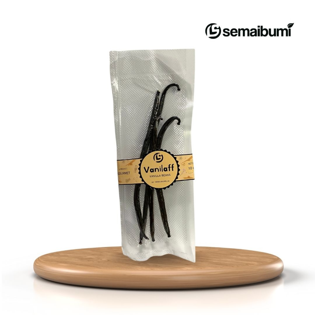 

VANILAFF Dried Vanilla Beans 10 gr Grade GOURMET (A+) – Vanili Kering Organik (Vanili Lombok) || Gourmet Vanilla Beans