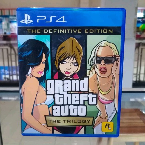 BD PS4 GTA Trilogy 3 in 1 Game CD Kaset Bluray Playstation 4 Grand Theft Auto Vice City San Andreas