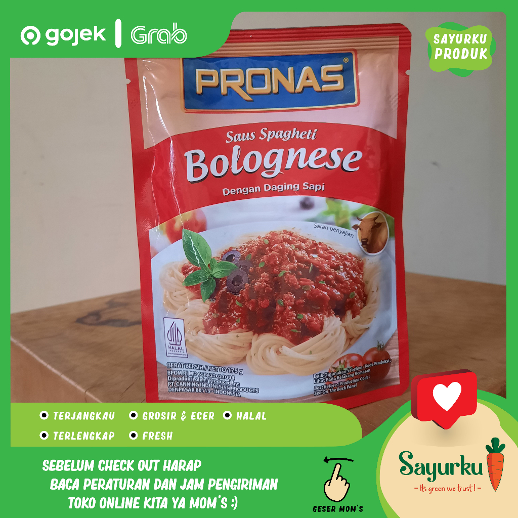 

PRONAS Bolognese Spagheti Sapi 170g
