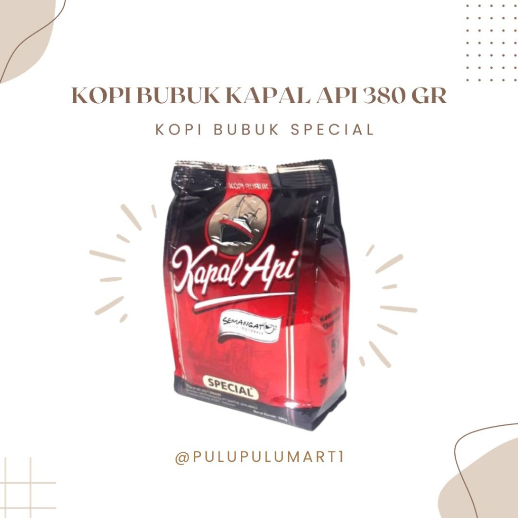 

Kopi bubuk kapal api special 380gr / kopi hitam special