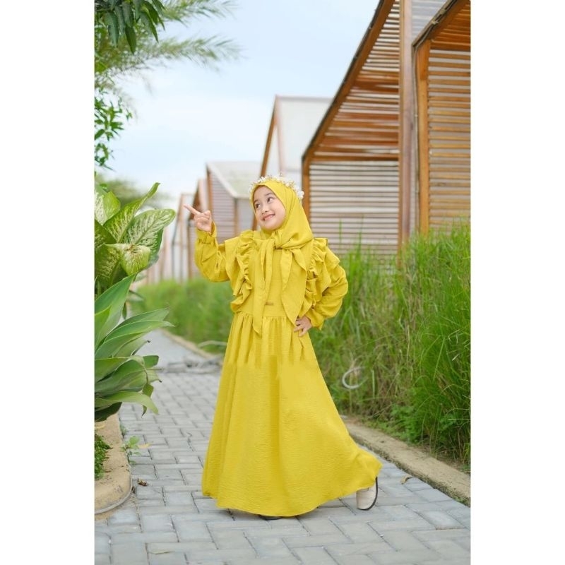 Shaima Shafa Hijab - AZALIA DRESS Gamis Anak Perempuan Manasik