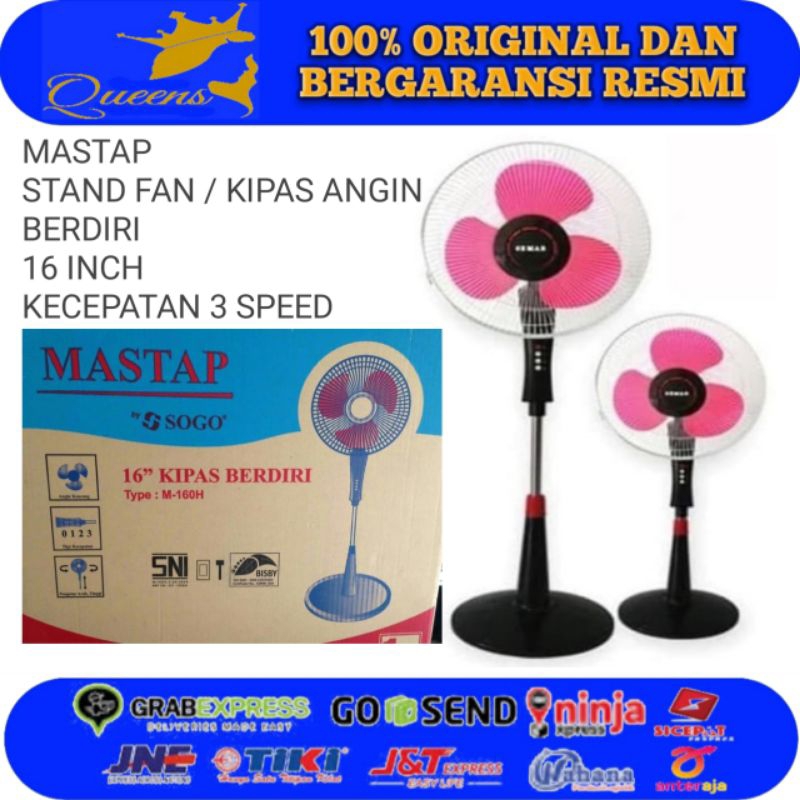 MASTAP Kipas Angin Stand Fan 16 Inch Kipas Angin Berdiri Mastap