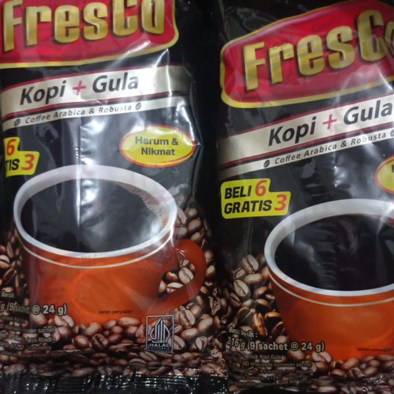 

Fresco Kopi Plus Gula 2pack isi 18pcs