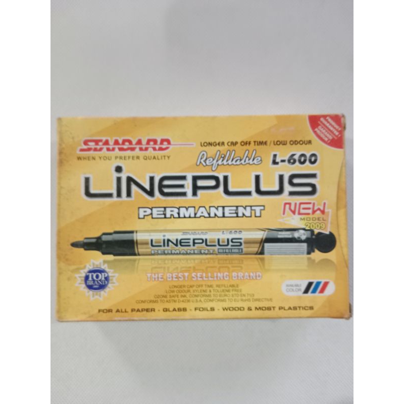 

spidol permanen warna hitam line plus bijian