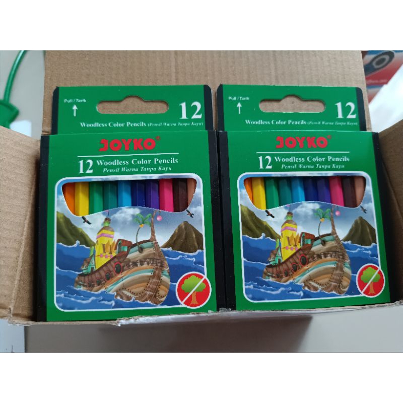 

Pensil 12 Warna Joyko CP-107 Pendek
