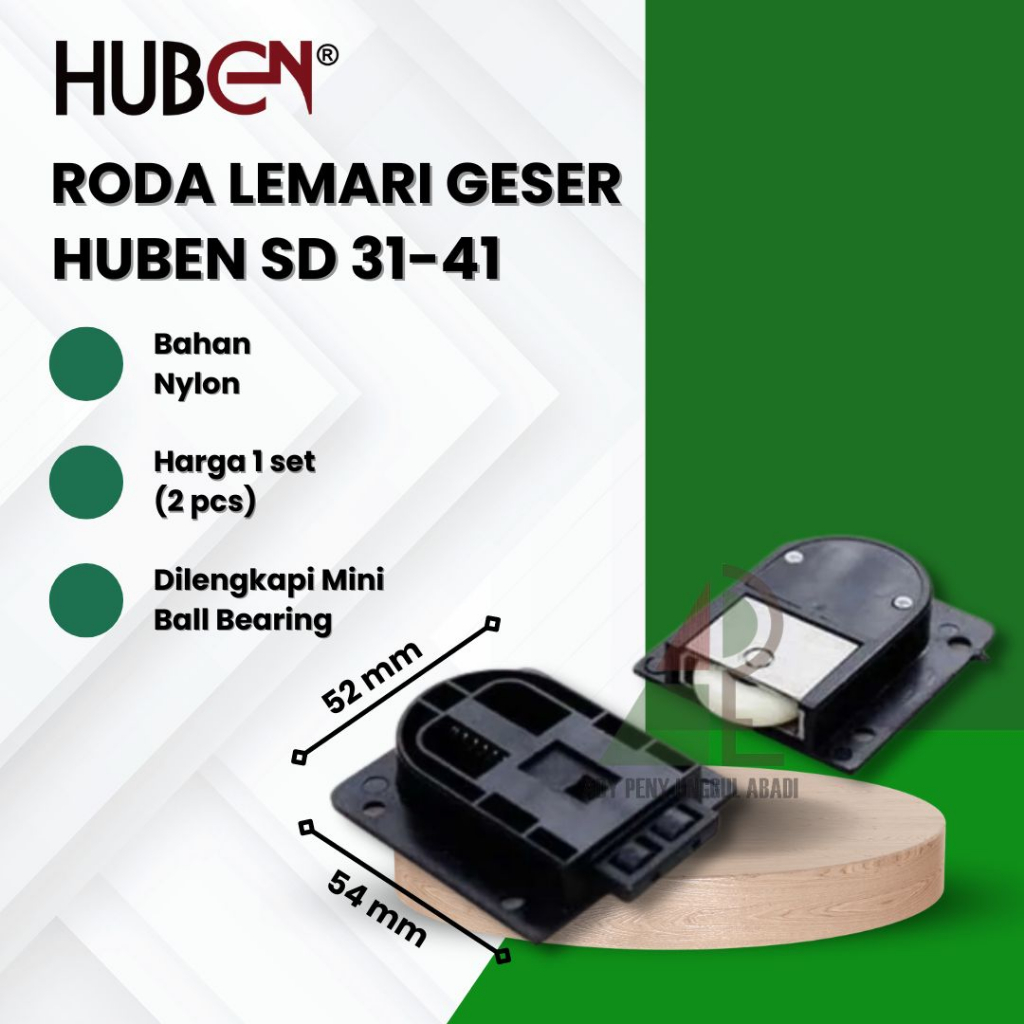 Roda Pintu Lemari Geser / Sliding HUBEN SD 31-41