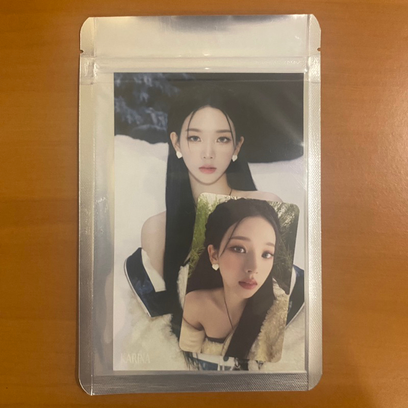 aespa Karina SMCU Palace Official MD 4x6 Photo + Photocard Set Sealed