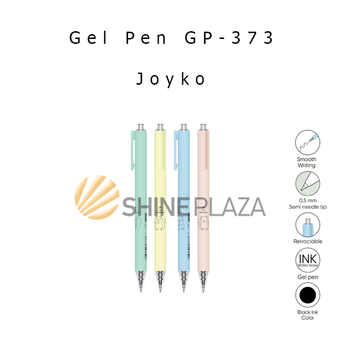 

Pulpen Gel Joyko Pastel GP-373 0.5mm - Bolpen Pena Gel Hitam 0,5 mm