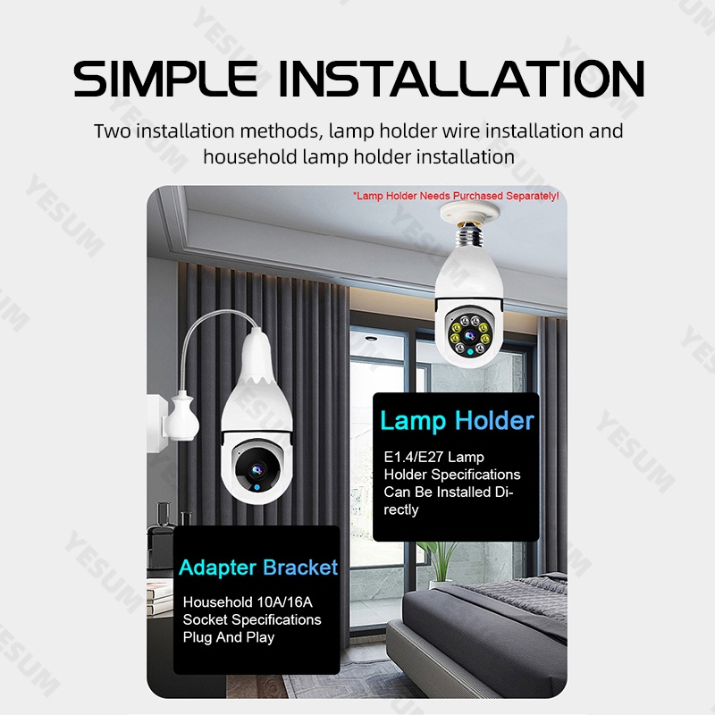 FHD WiFi CCTV IP Camera Security Home Network Video Surveillance Night Smart Indoor Baby Monitor Wireless Home Ind