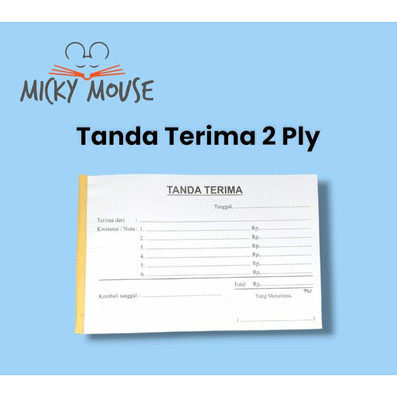 

Tanda terima NCR 2 ply