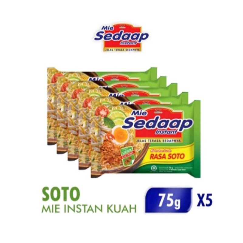 

MIE SEDAP SOTO 5 PCS