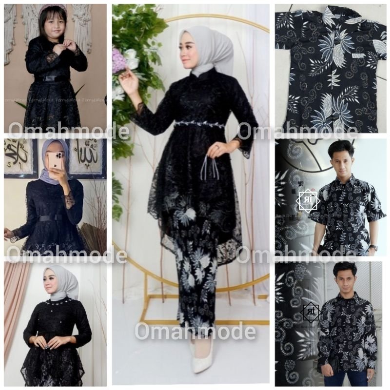 COUPLE KEBAYA MODERN SARIMBIT KELUARGA KEBAYA LESTI KEMEJA BATIK KEBAYA ANAK