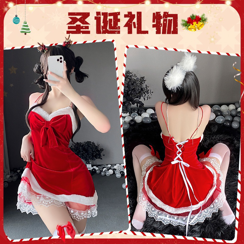 [ shopatcafle ] ready stock lingerie kostum natal import high quality