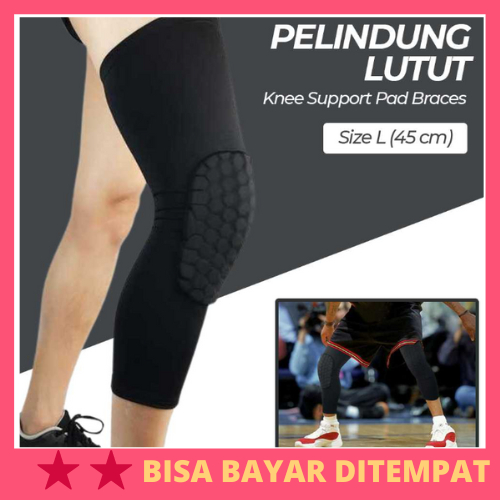Pelindung Lutut Knee Support Pad Braces Olahraga / Pelindung Lutut Kaki Olahraga Lari Futsal Putsal 