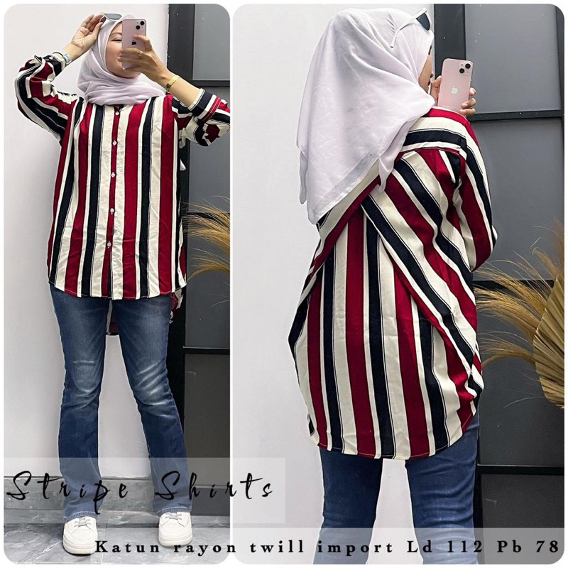 Kemeja katun rayon twill