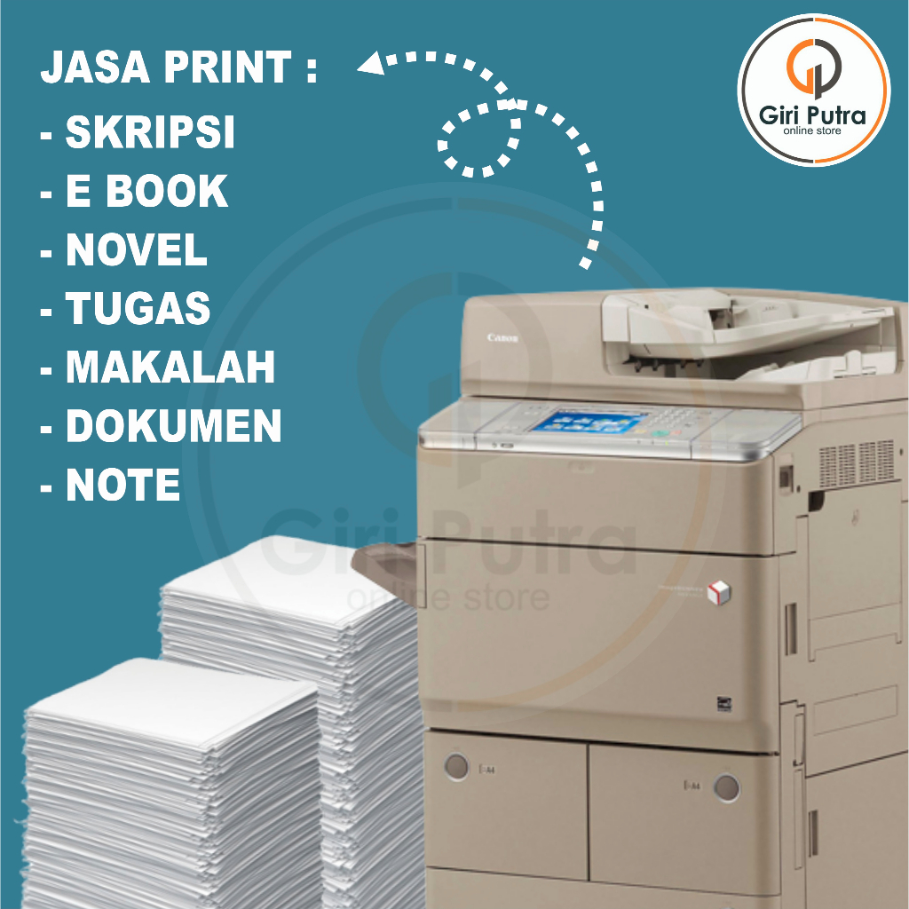 fotocopy A4 / Cetak Buku / Jasa Print Hitam Putih / Fotocopy Kertas