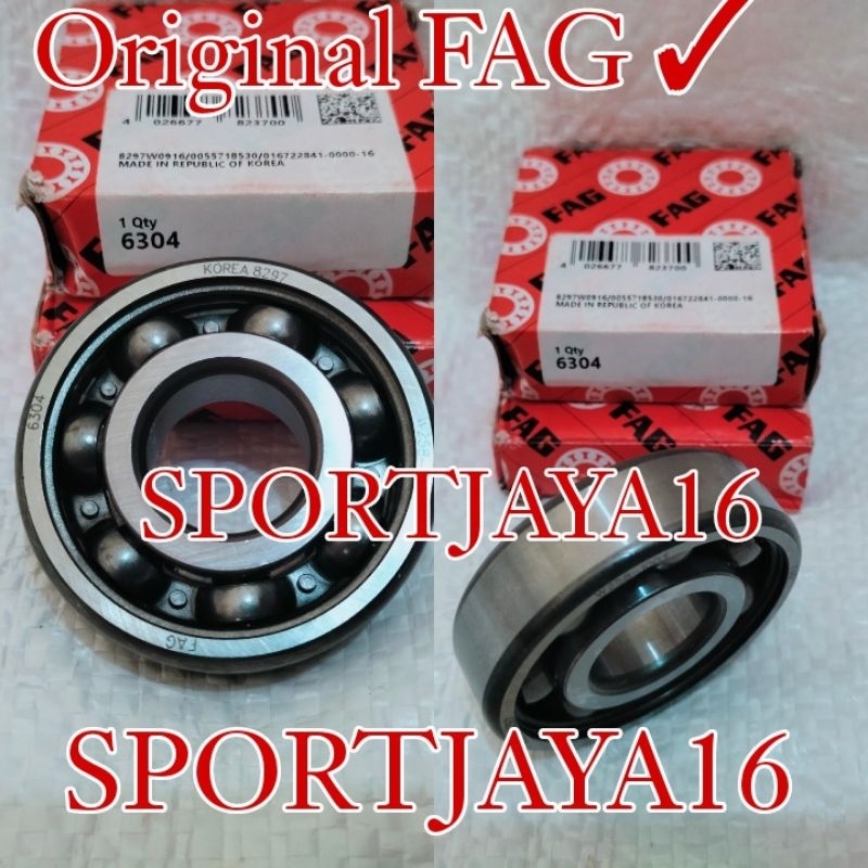 BALL BEARING 6304 FAG ASLI