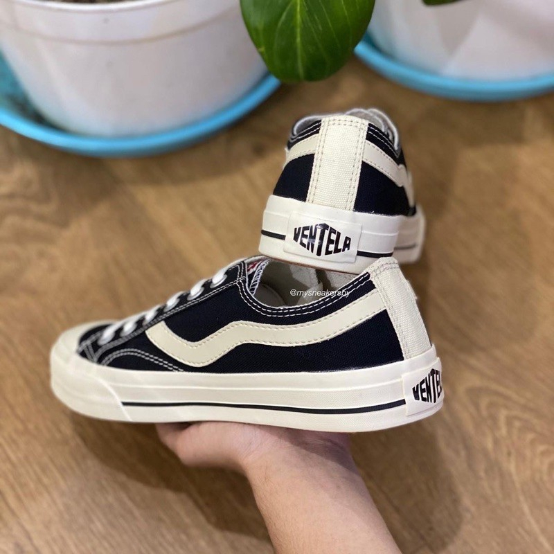 SEPATU VANTELA PUBLIC LOW BLACK WHITE NATURAL ORIGINAL PRIA WANITA 37-43 TERLARIS