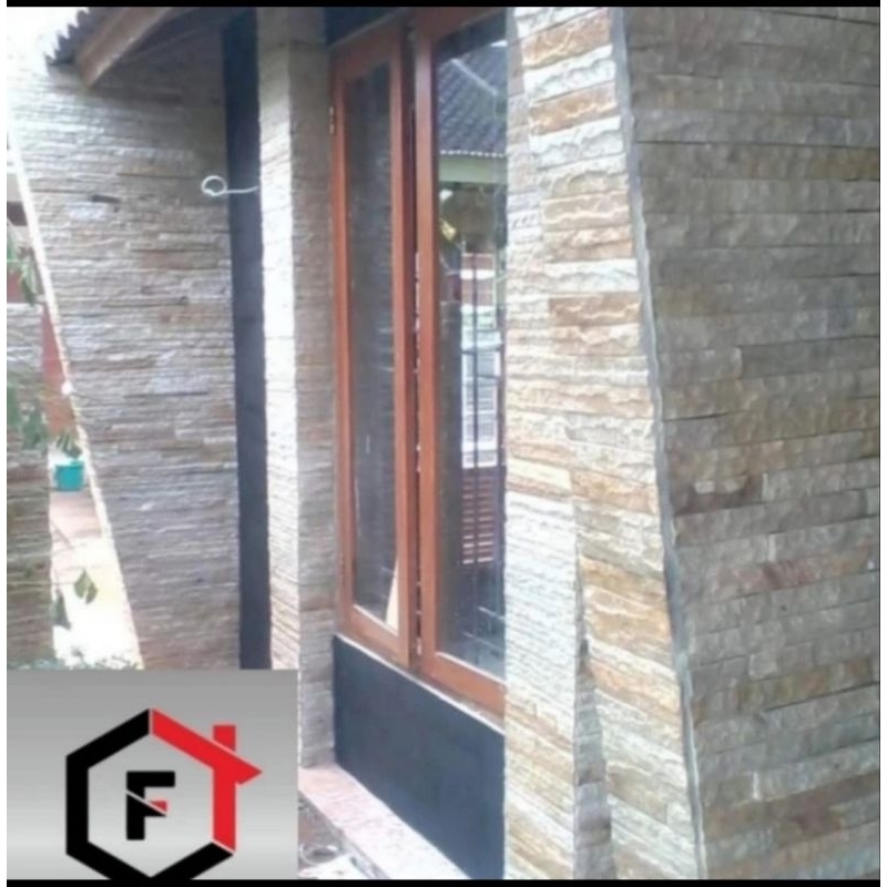 Batu alam susun sirih putih