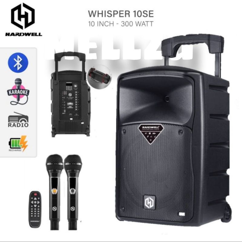 Speaker Portable Hardwell Whisper 10 SE Original 10 inch HARDWELL Whisper 10SE