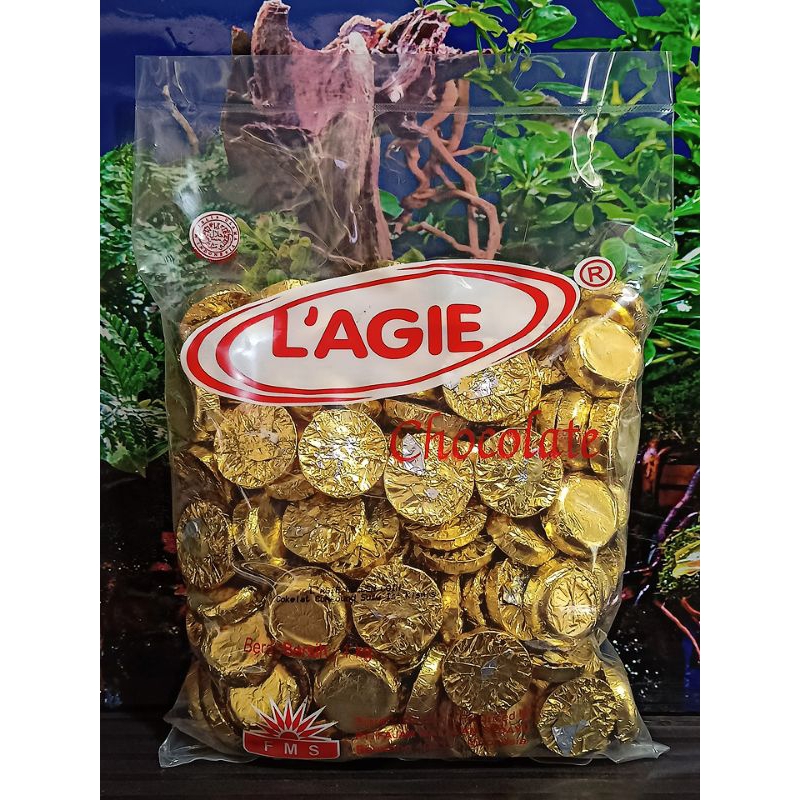 GOLDEN COIN isi kismis/Koin kismis/Lagie Cokelat/Lagie coklat/L'AGIE/LAGIE/KILOAN TERMURAH