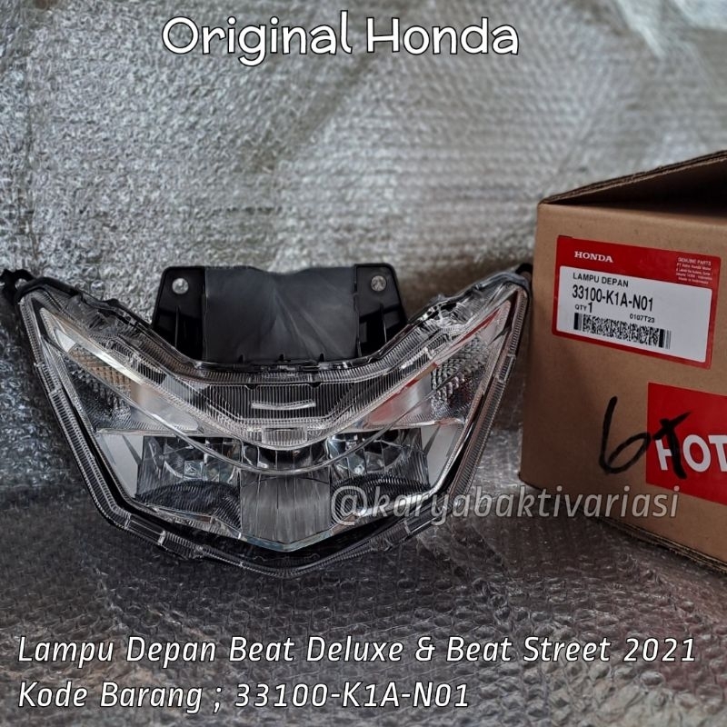 LAMPU DEPAN REFLEKTOR HEADLAMP HONDA BEAT DELUXE & STREET 2021 - 2024