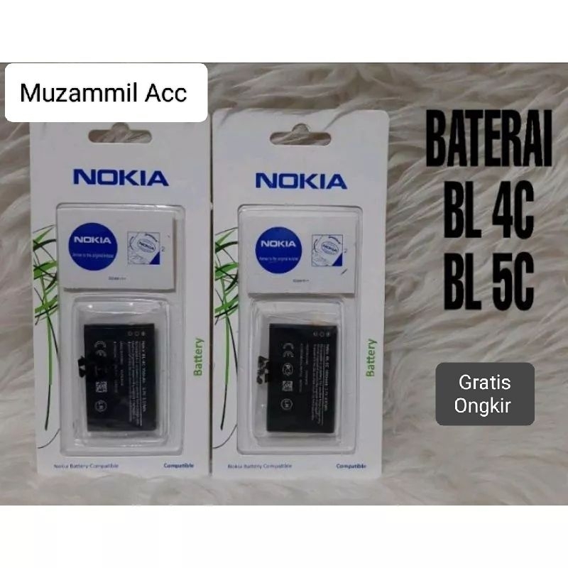 BATERAI BL 5C/ BL 4C/ BL 5CB/ BL 4CB  BATTERY NOKIA ORI