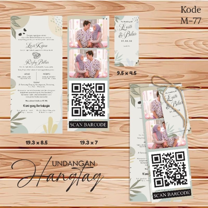 undangan pernikahan tali