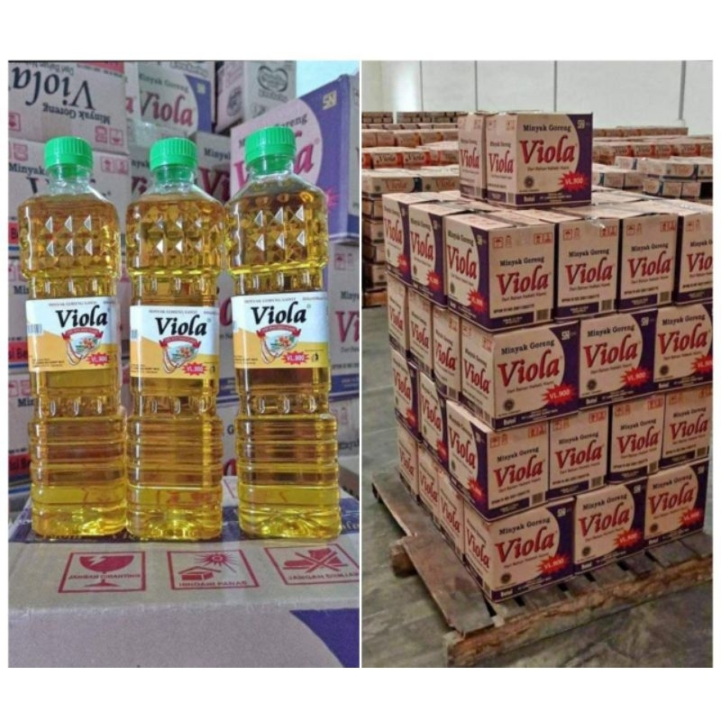 GROSIR minyak goreng viola 1 DUS  VL900 kartonan/VL 900x12botol