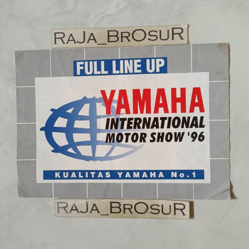 Poster brosur katalog iklan Yamaha International Motor Show line up RZR/RXZ/RX King/RX Special/F1Z/F
