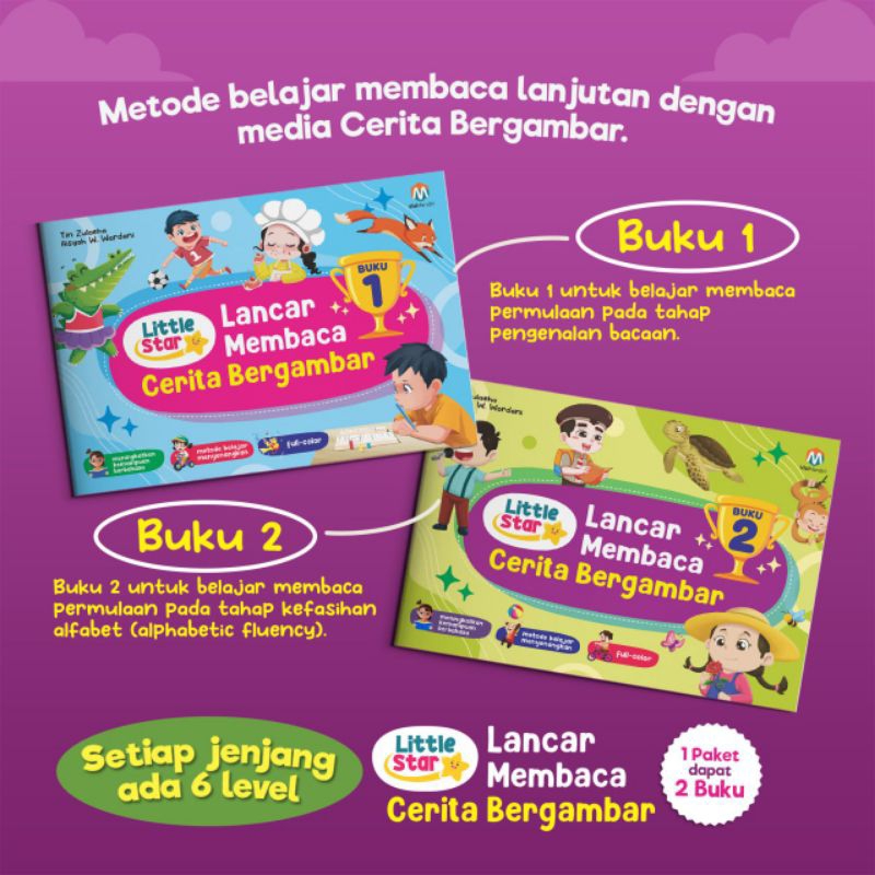 LITTLE STAR LANCAR MEMBACA CERITA BERGAMBAR(Untuk usia 4+)