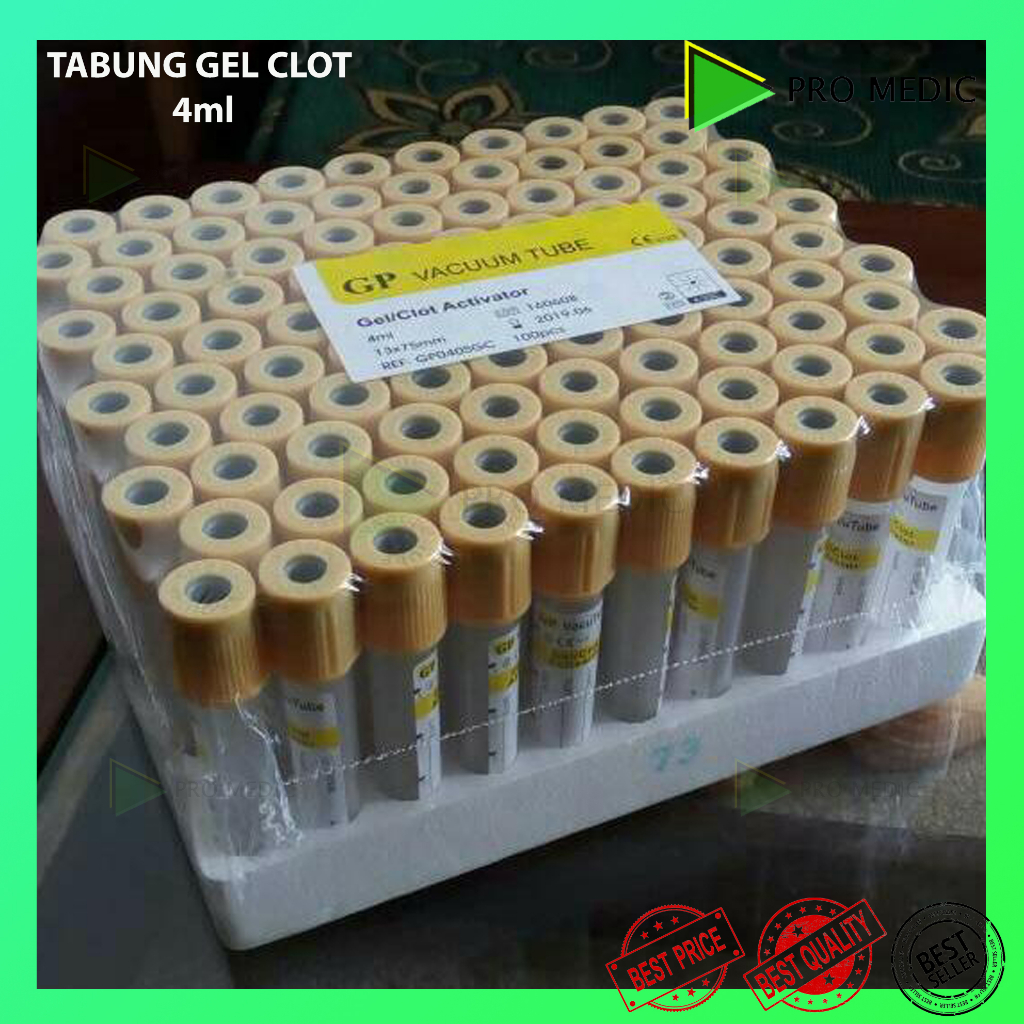 Tabung Vacutainer Gel CLot Activator 4ml GP