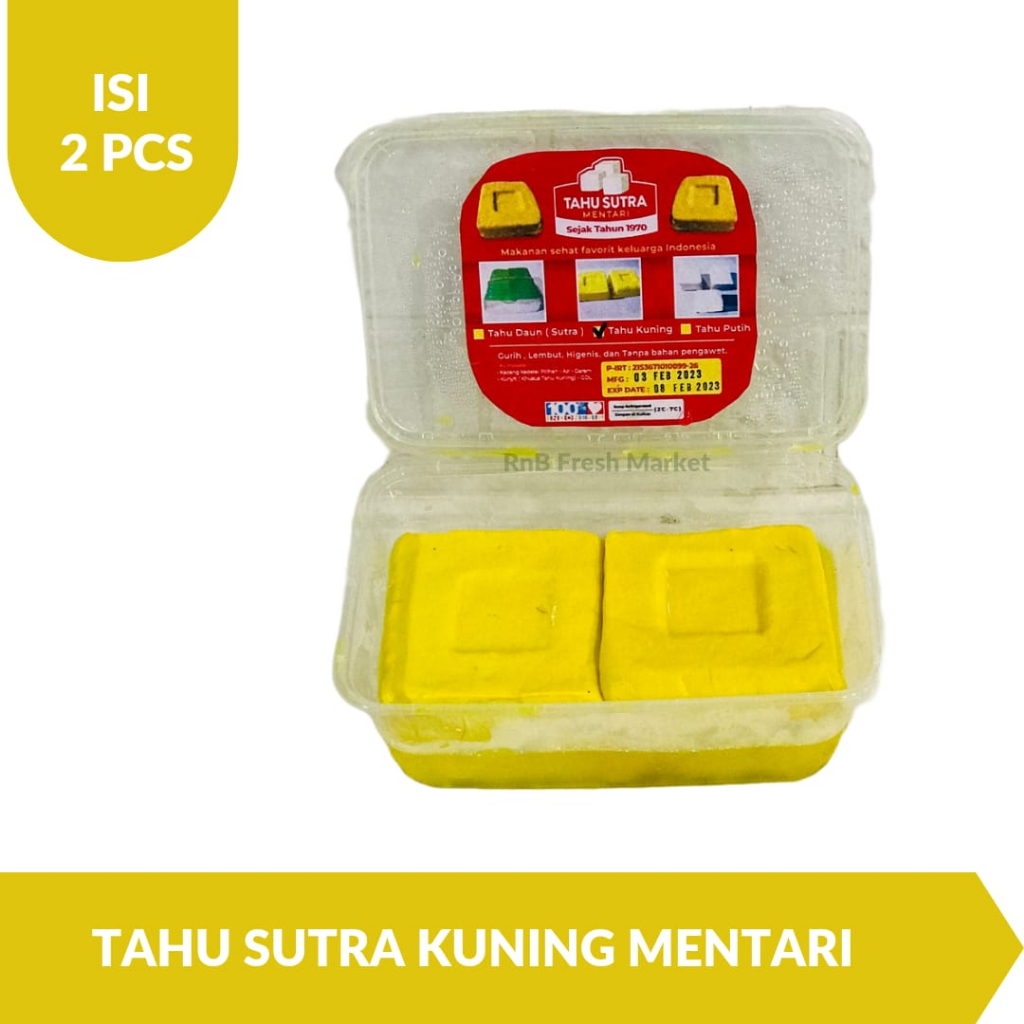 

Tahu Sutra Kuning Mentari Isi 2 Pcs