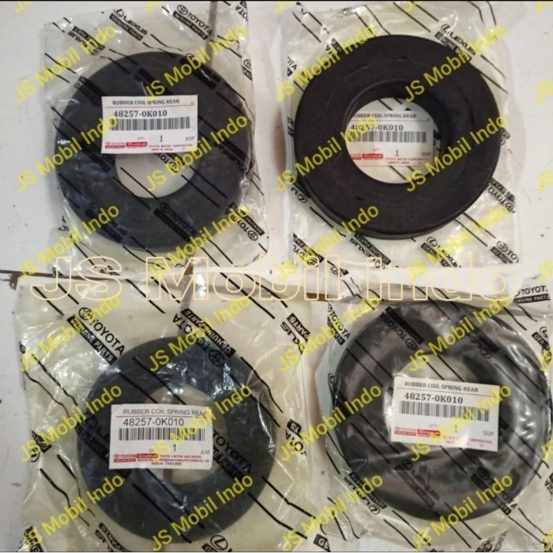 Karet Tatakan Per Keong Belakang Toyota Innova / Hilux / Fortuner 1Set 4Pc Atas Bawah