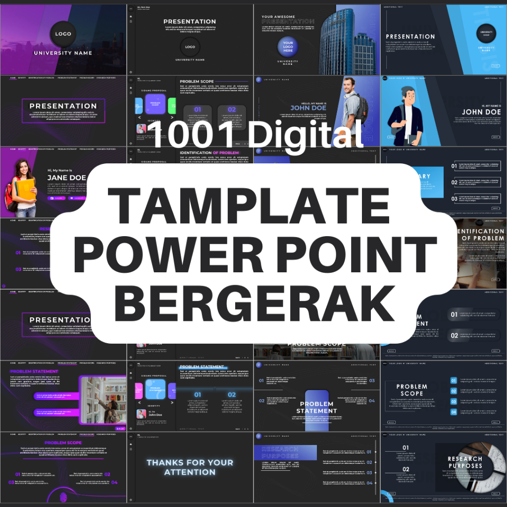 Tamplate Power Point Bergerak - PPT Animasi - PowerPoint Animasi