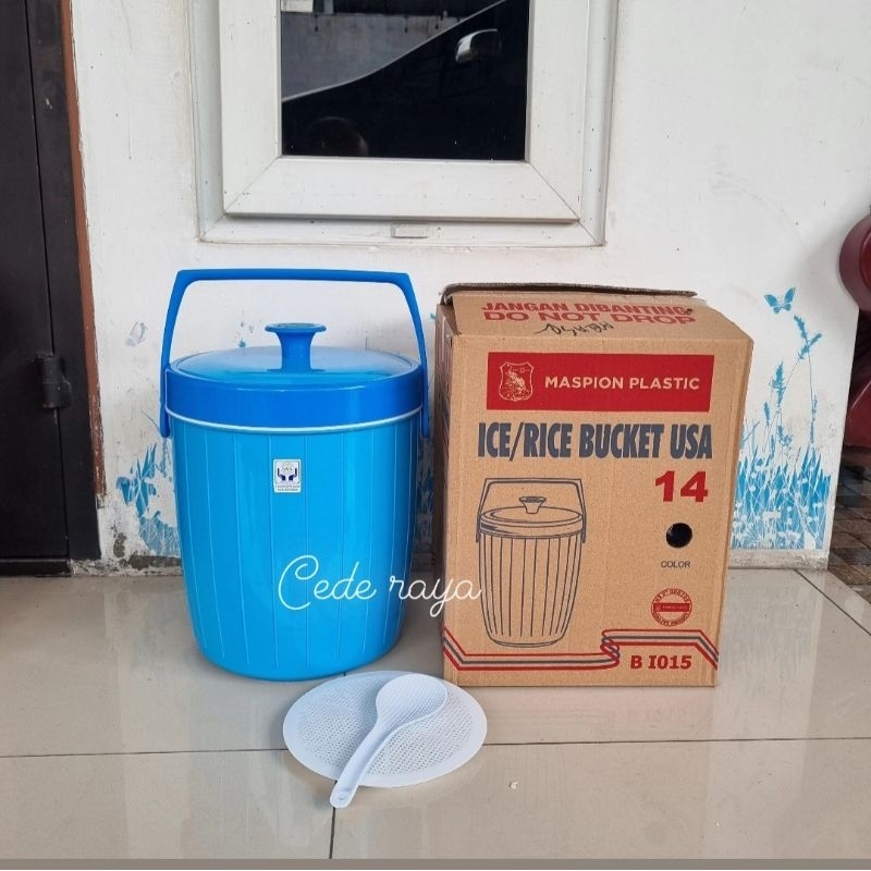termos nasi / es / rice ice bucket maspion 14 ltr