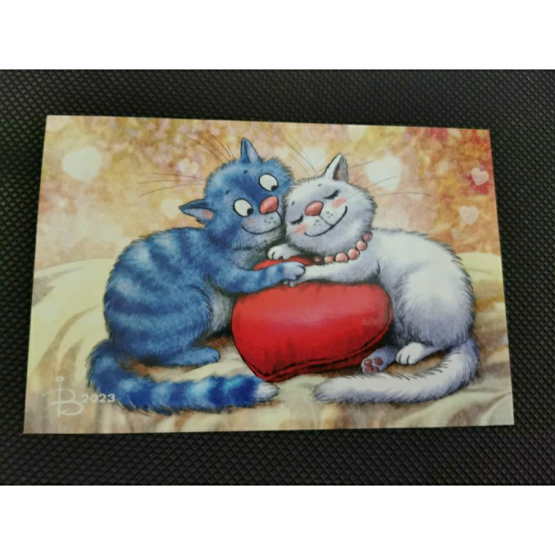 

kartu pos kucing bluecat/bluecat postcard
