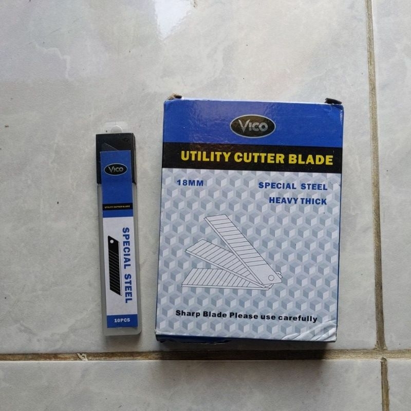 

[BISA COD] ISI PISAU CUTTER 18mm ISI 10