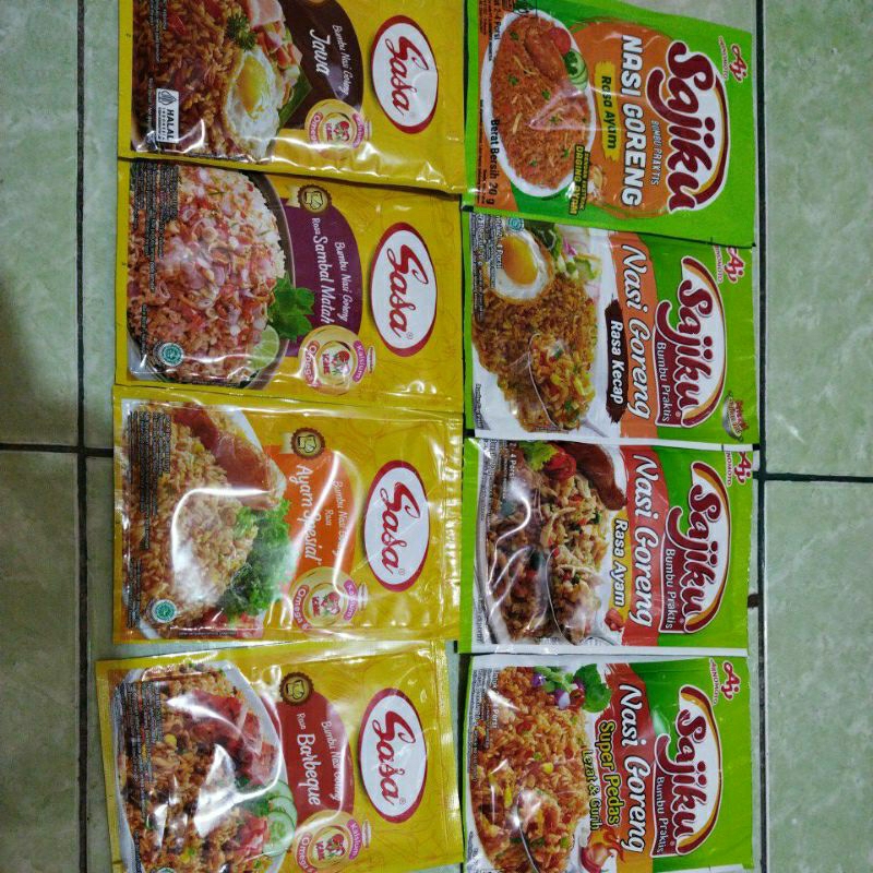 

Berbagai Macam Rasa Bumbu NASGOR Bubuk Sachet An