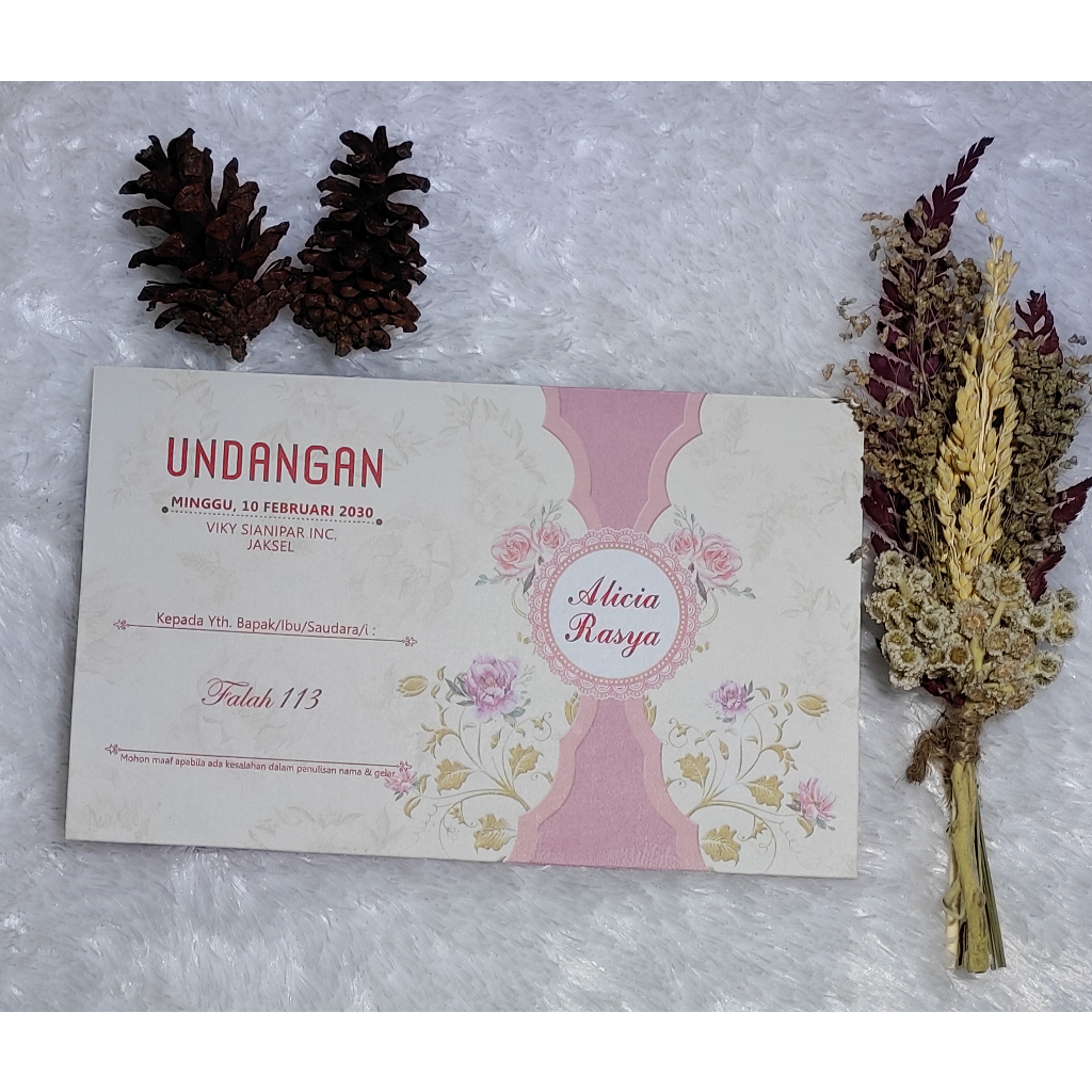 Undangan Pernikahan Aesthetic Murah Mewah Falah 113