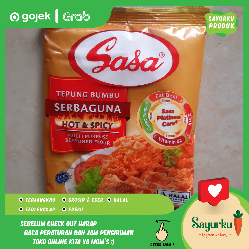 

SASA Tepung Serbaguna Hot & Spicy 80g