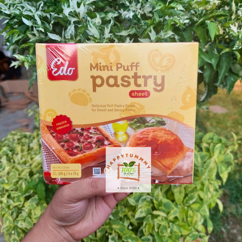 

HPT - MINI Puff Pastry Sheet Edo -Lembaran Adonan Pastri 375gr