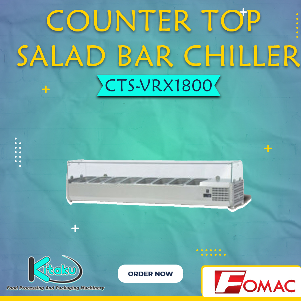 Mesin  Counter Top Salad Bar Chiller CTS-VRX1800 Fomac