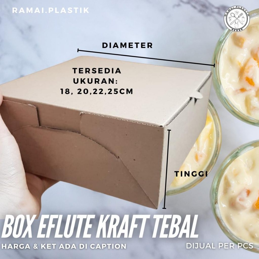 

Dus Kraft Tebal uk 18cm Dus Eflute Box Kraft Dus Hamper