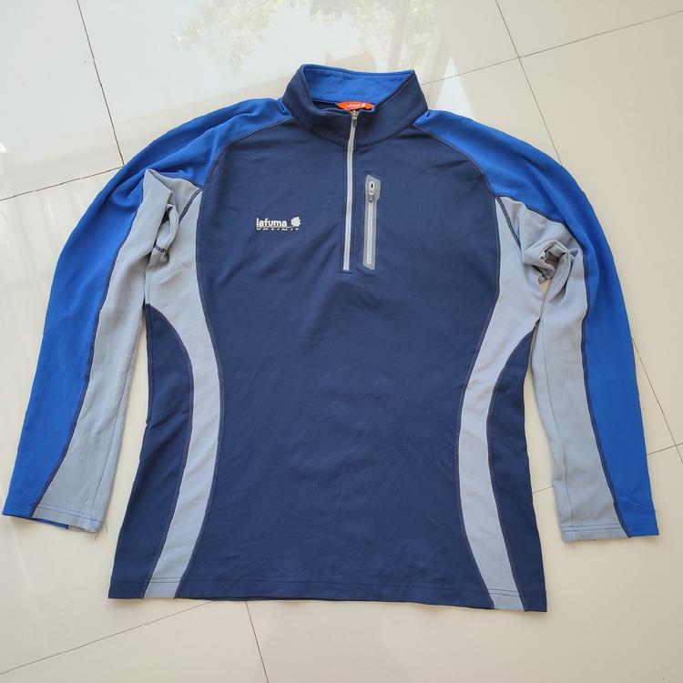 6. Baselayer Outdoor Lafuma Lengan Panjang Size L Man - Pakaian Lapangan Pria Wanita Anak