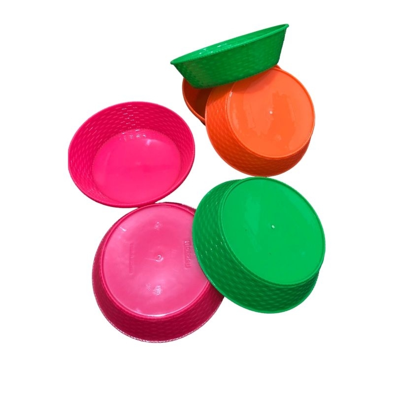 KERANJANG BUAH PLASTIK / KERANJANG WAKUL MANGKOK BESAR WARNA