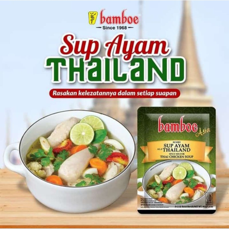 

Bamboe sup ayam Thailand